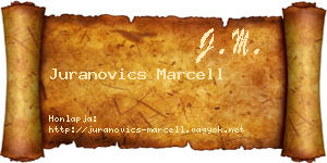 Juranovics Marcell névjegykártya
